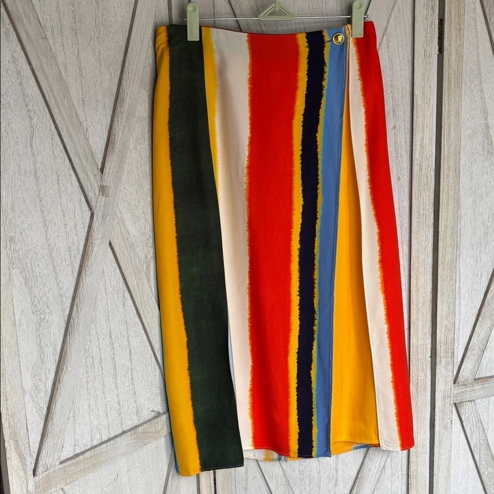 Tory Burch Fiona Balloon Stripe Skirt